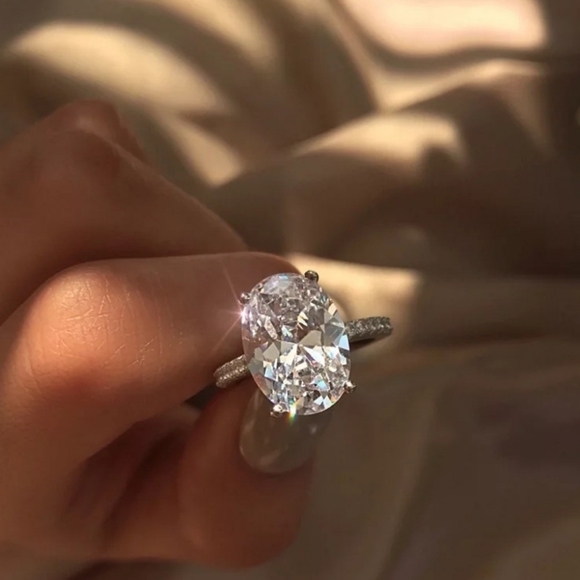 🎀925-6ct Oval Sapphire Ring - Picture 7 of 7